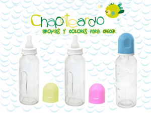 CHAPOTEANDO MAMADERA DE VIDRIO x 250ml